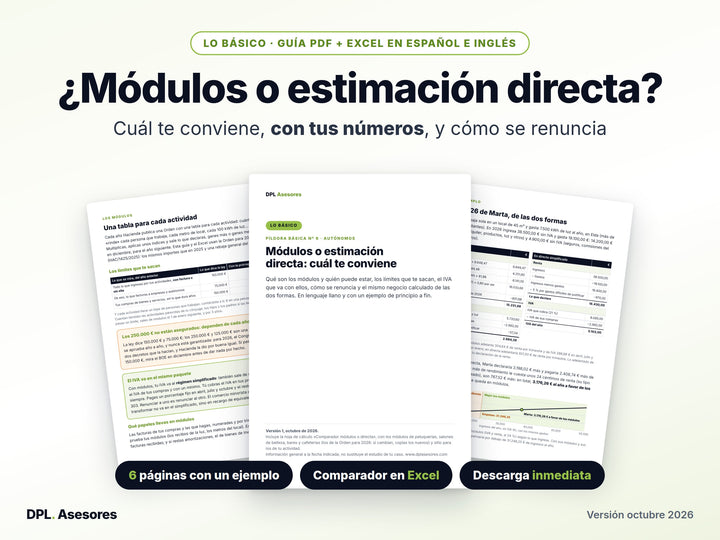 Basic tax guide: Flat-rate modules or direct assessment