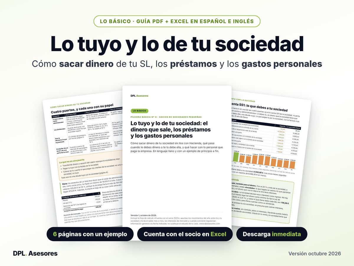 Píldora básica: Lo tuyo y lo de tu sociedad