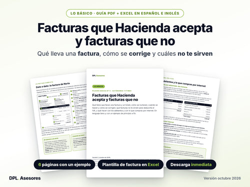 Píldora básica: Facturas que Hacienda acepta y facturas que no