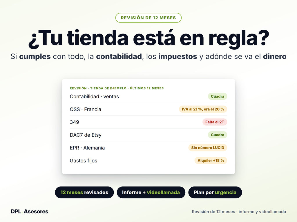Revisión fiscal de tu tienda online en marcha