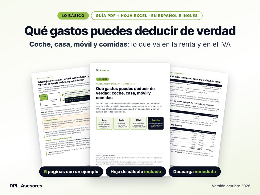 Píldora básica: Gastos deducibles de verdad