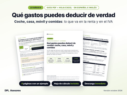 Píldora básica: Gastos deducibles de verdad