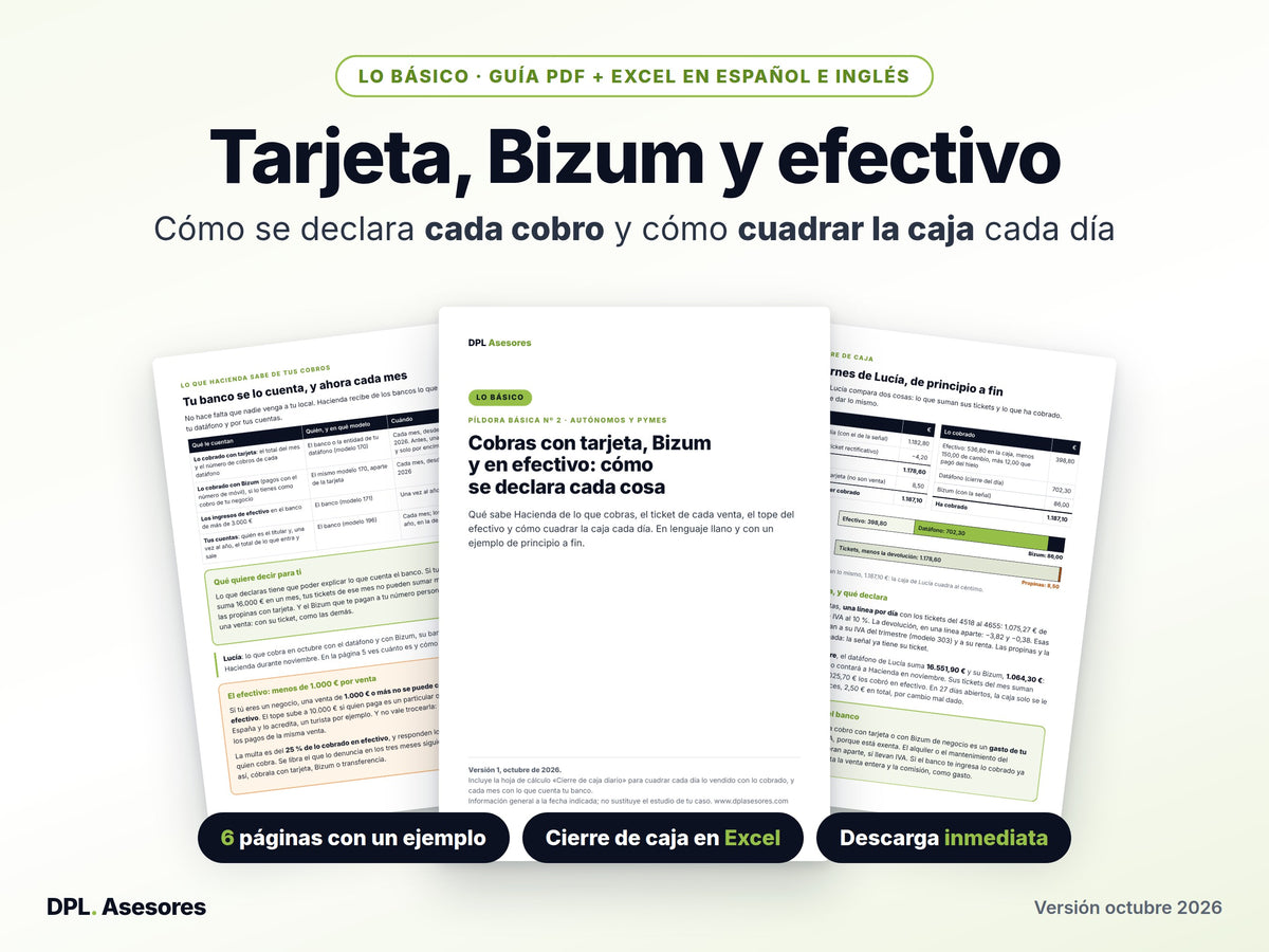 Píldora básica: Cobros con tarjeta, Bizum y efectivo