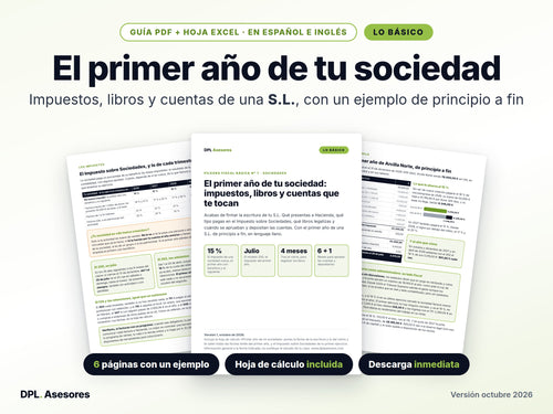 Píldora básica: El primer año de tu sociedad