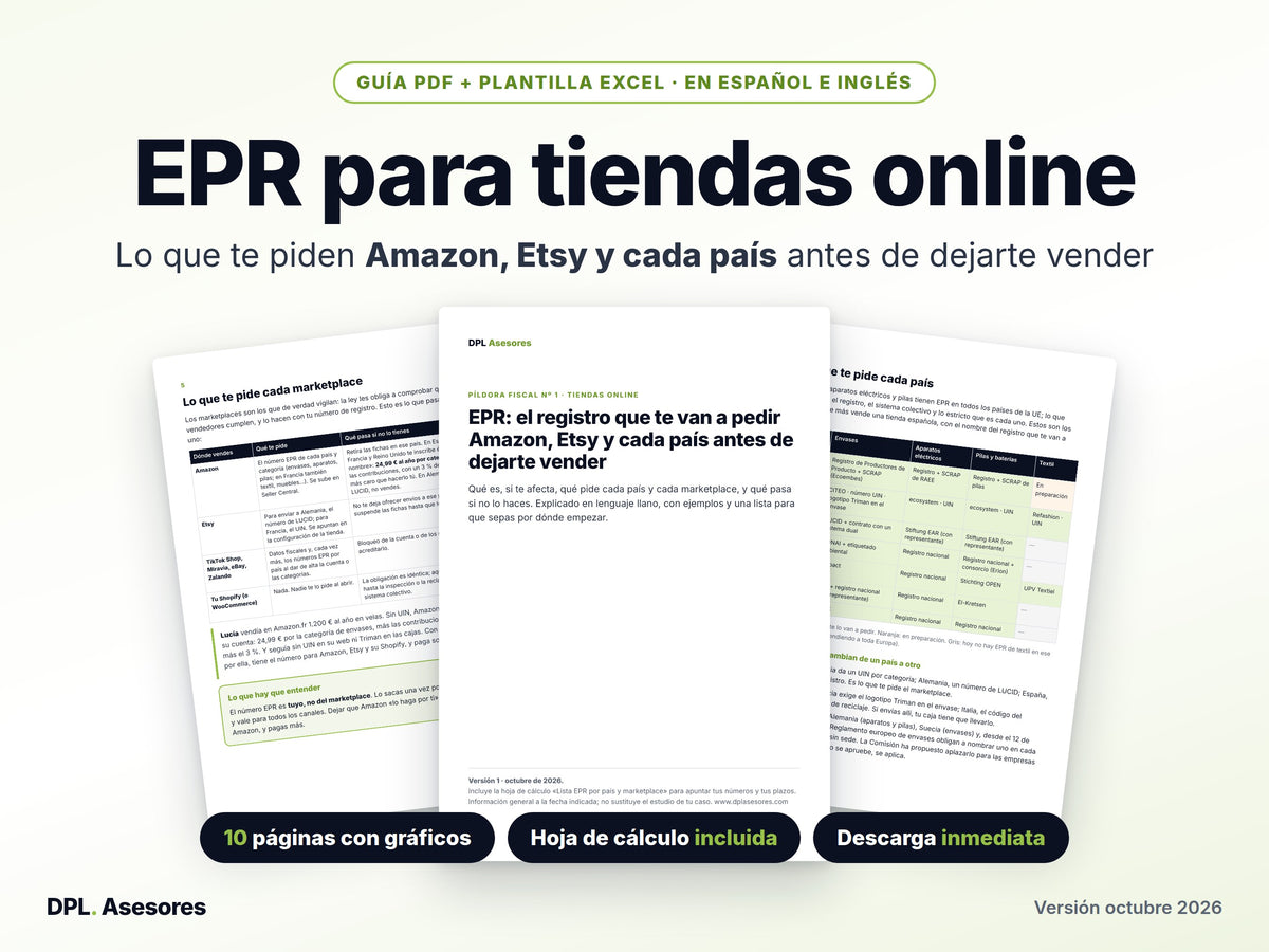 Píldora EPR: el registro que te van a pedir Amazon, Etsy y cada país