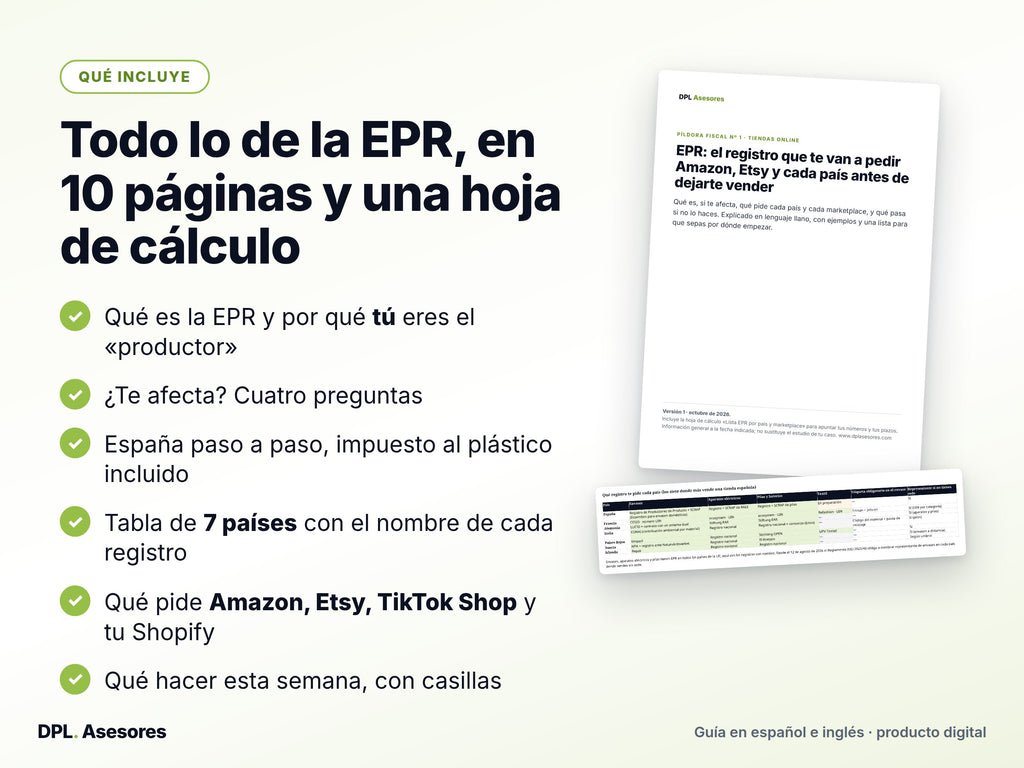 Píldora EPR: el registro que te van a pedir Amazon, Etsy y cada país