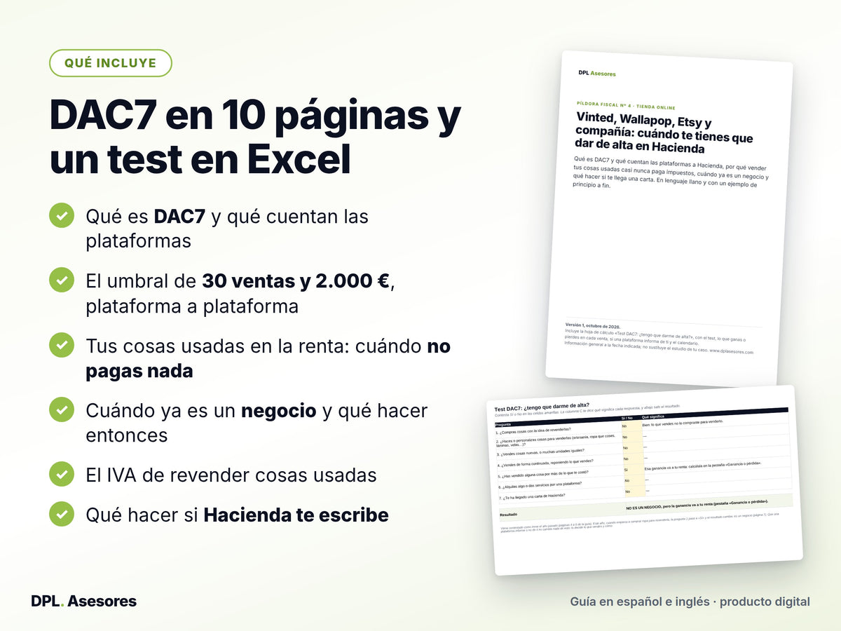 Píldora: DAC7 y el alta en Hacienda