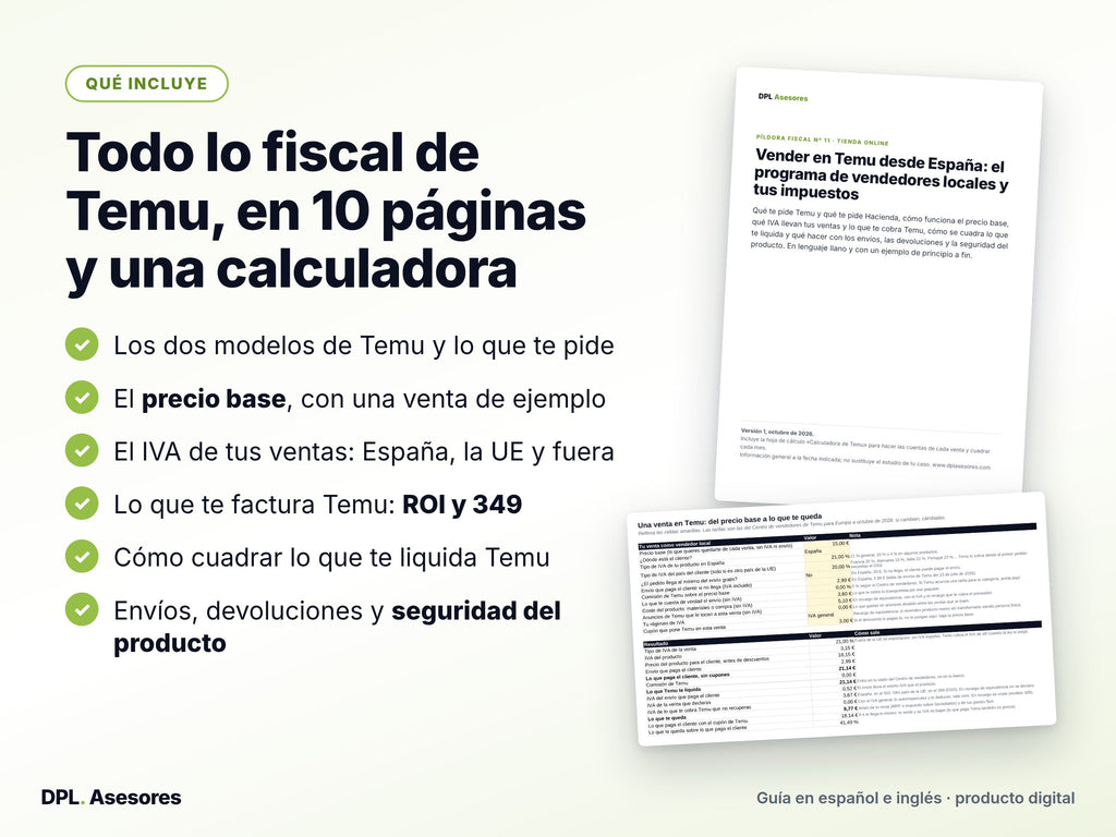 Píldora: Vender en Temu desde España
