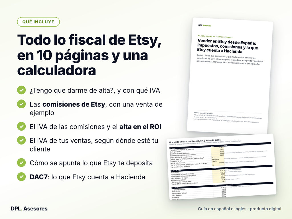 Píldora: Vender en Etsy desde España