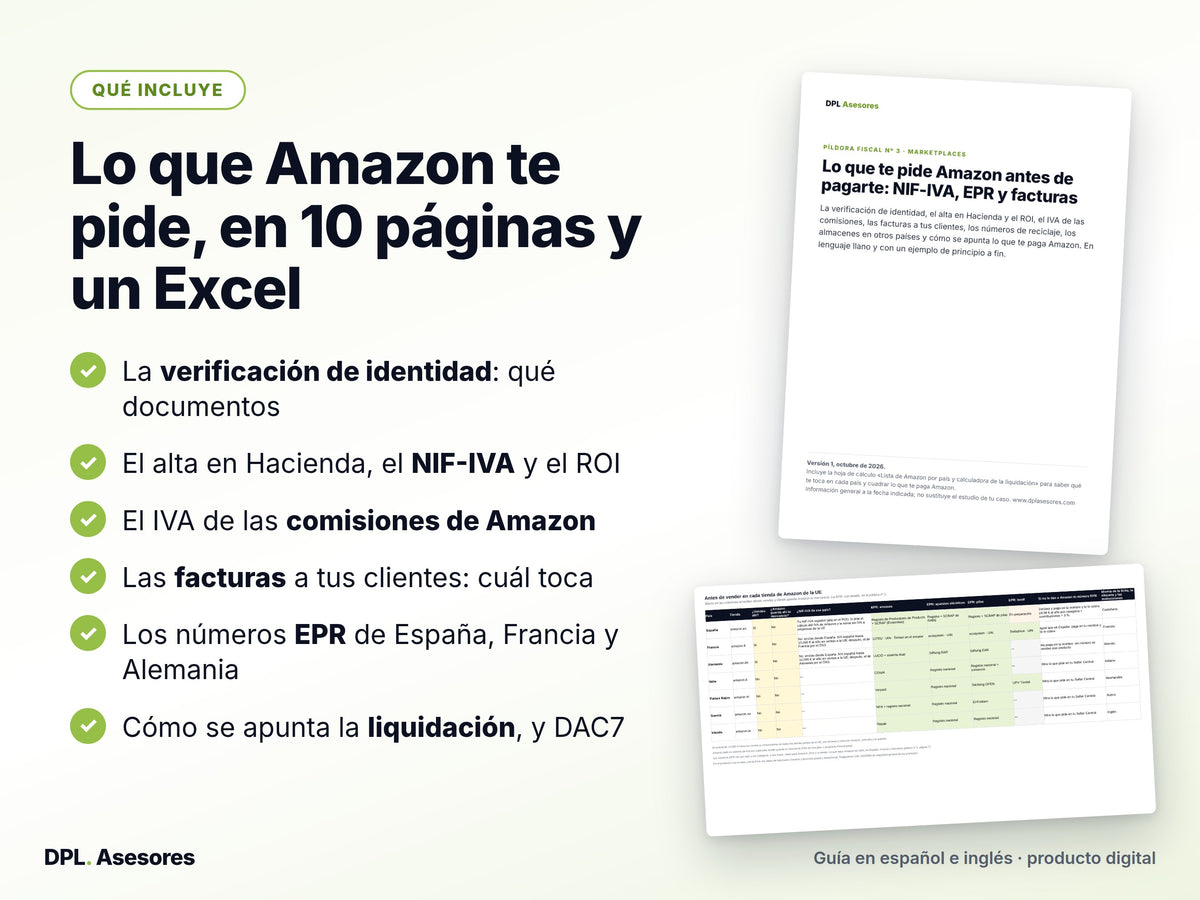 Píldora: Lo que te pide Amazon antes de pagarte