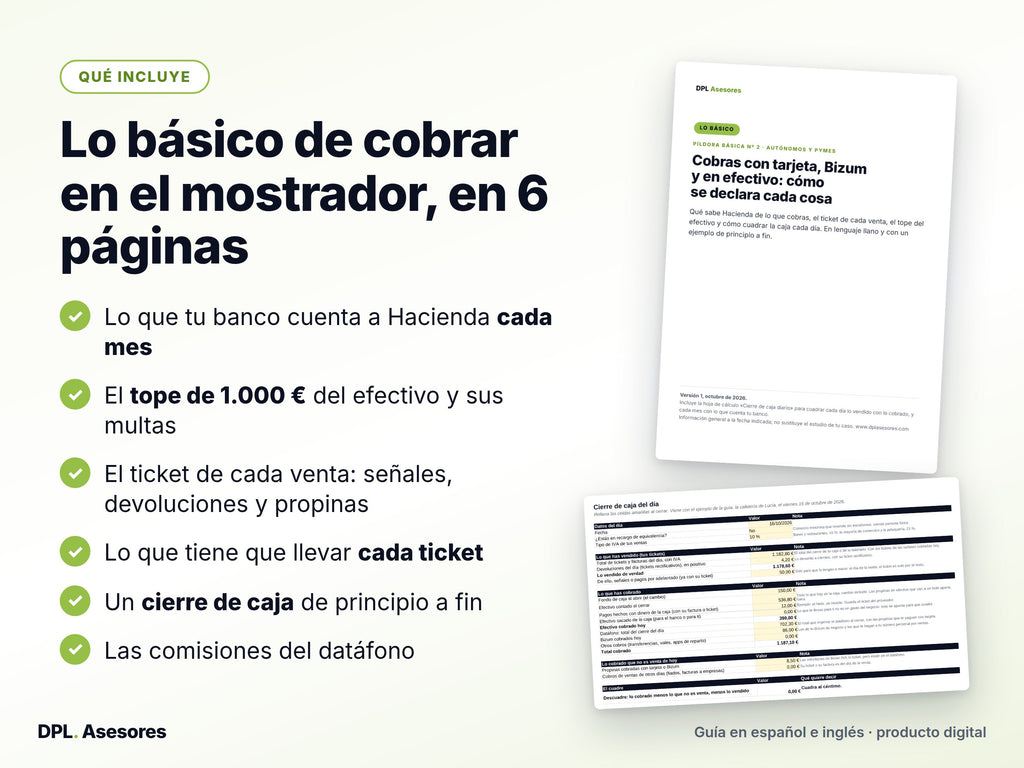 Píldora básica: Cobros con tarjeta, Bizum y efectivo