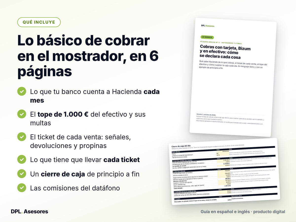 Píldora básica: Cobros con tarjeta, Bizum y efectivo