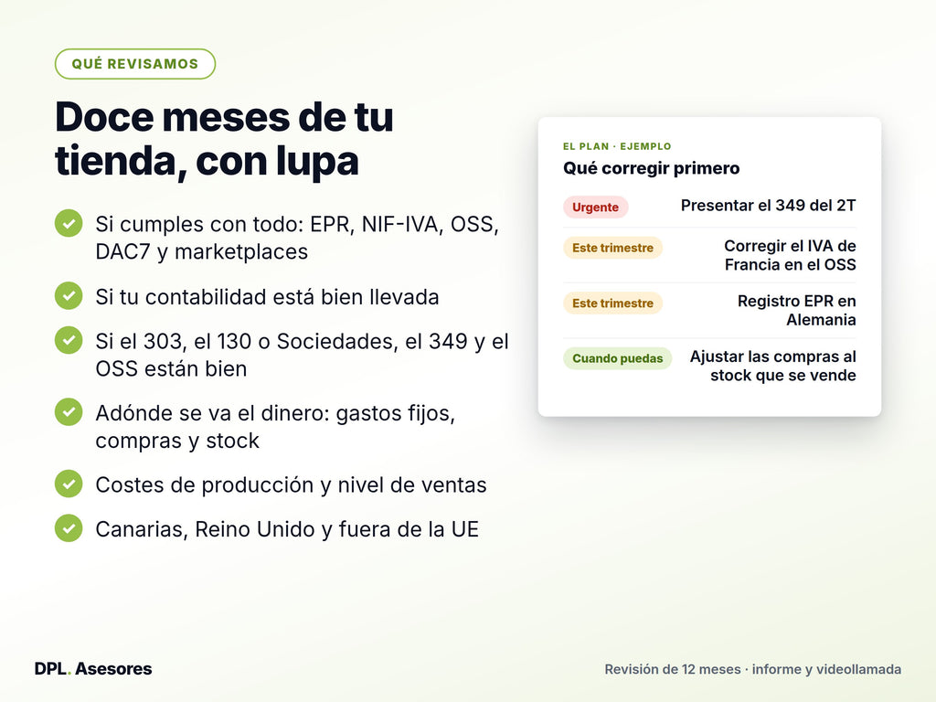 Revisión fiscal de tu tienda online en marcha