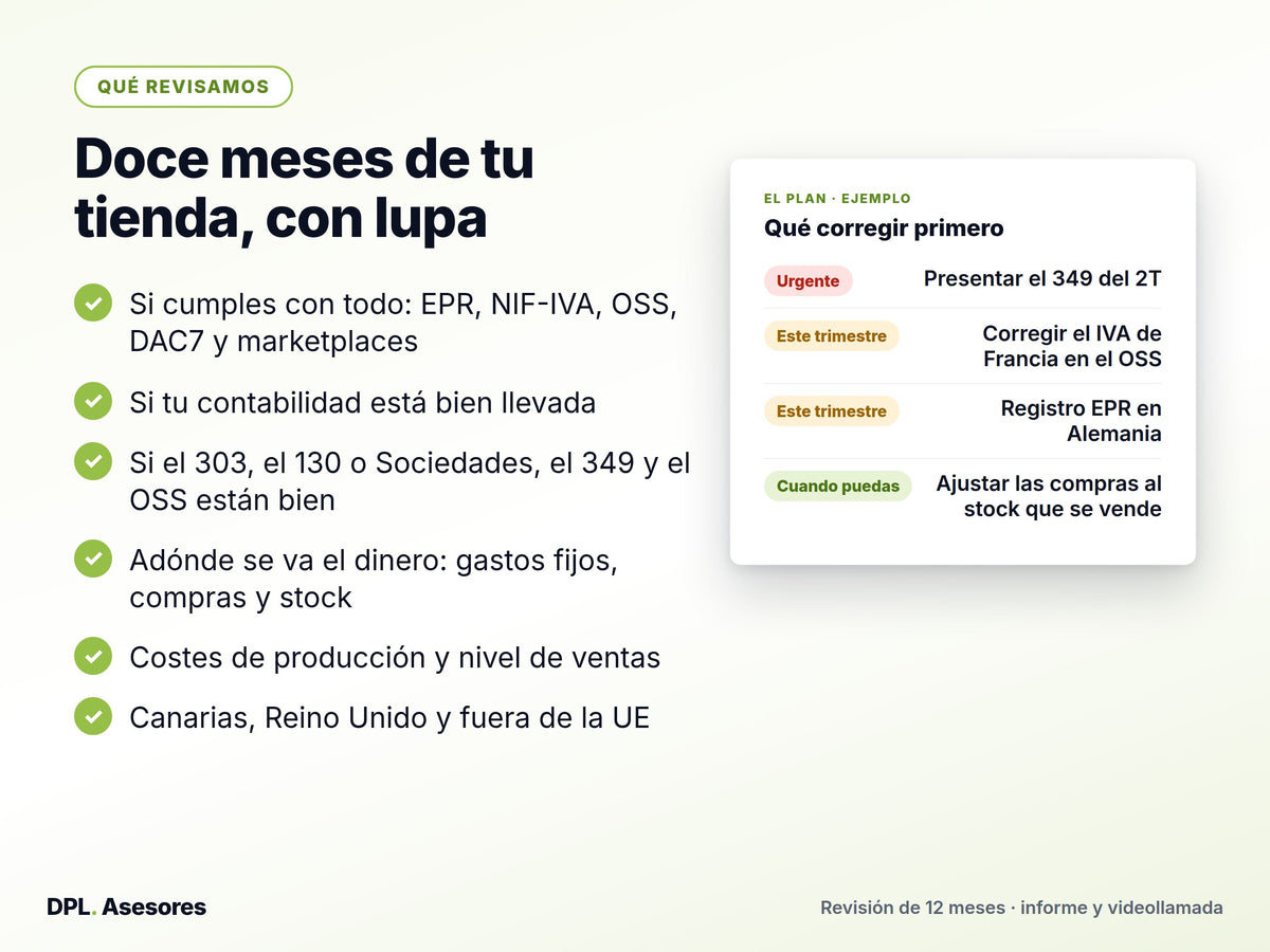 Revisión fiscal de tu tienda online en marcha