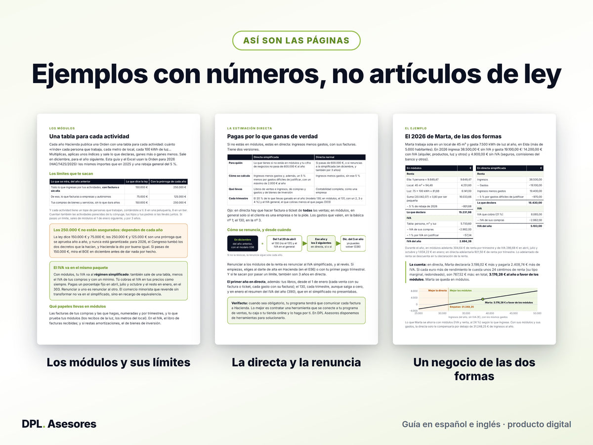Píldora básica: Módulos o estimación directa