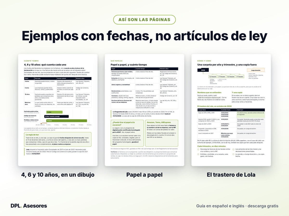 Píldora básica: Qué papeles guardar, cuánto tiempo y dónde