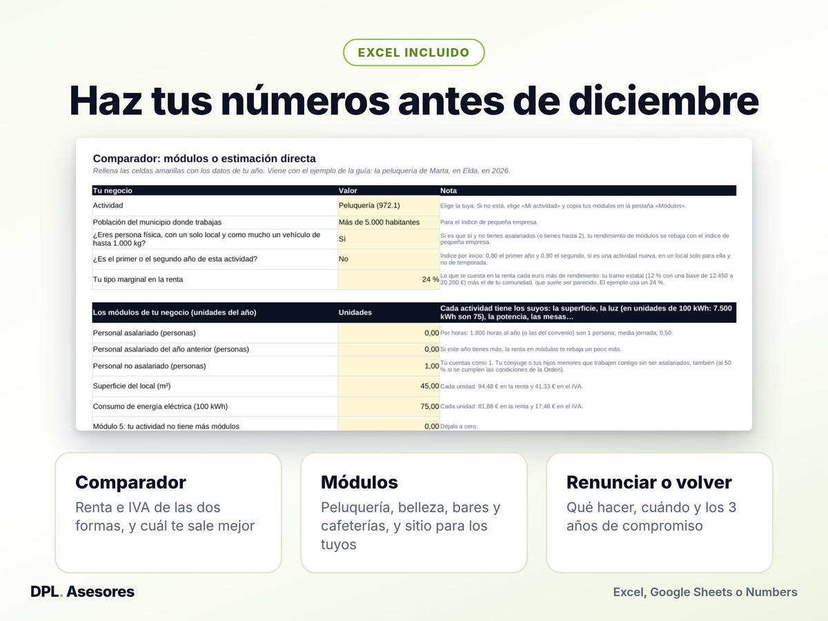 Píldora básica: Módulos o estimación directa