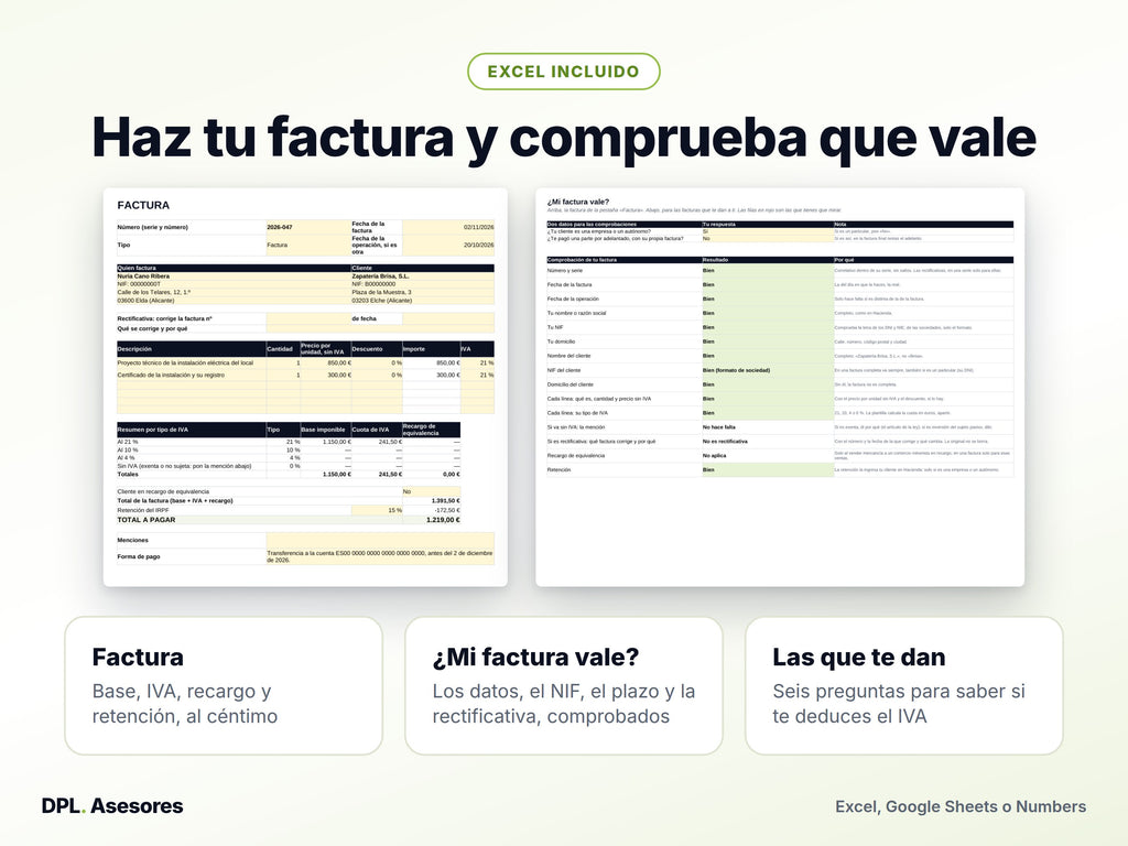 Píldora básica: Facturas que Hacienda acepta y facturas que no