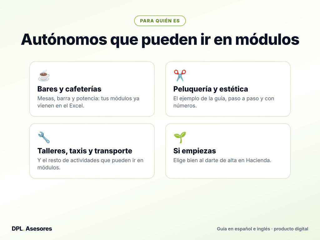 Píldora básica: Módulos o estimación directa