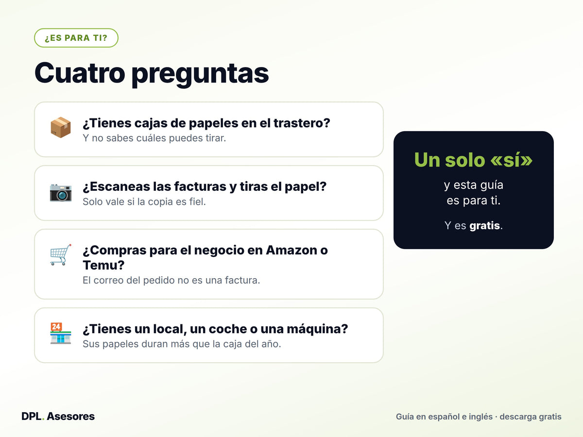 Píldora básica: Qué papeles guardar, cuánto tiempo y dónde