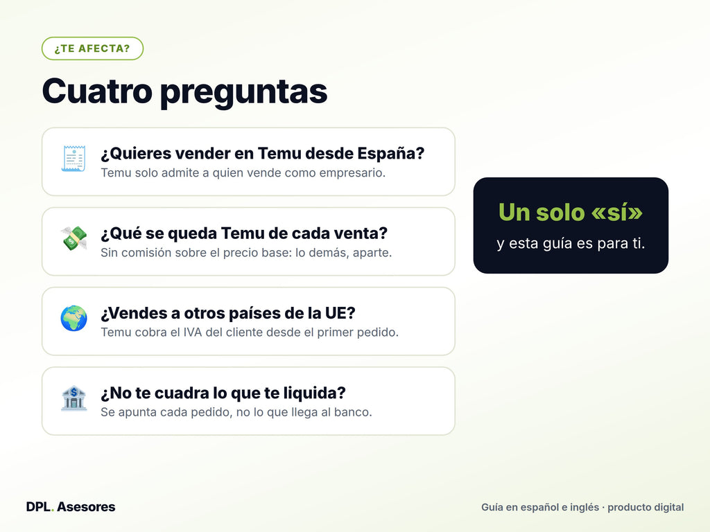 Píldora: Vender en Temu desde España