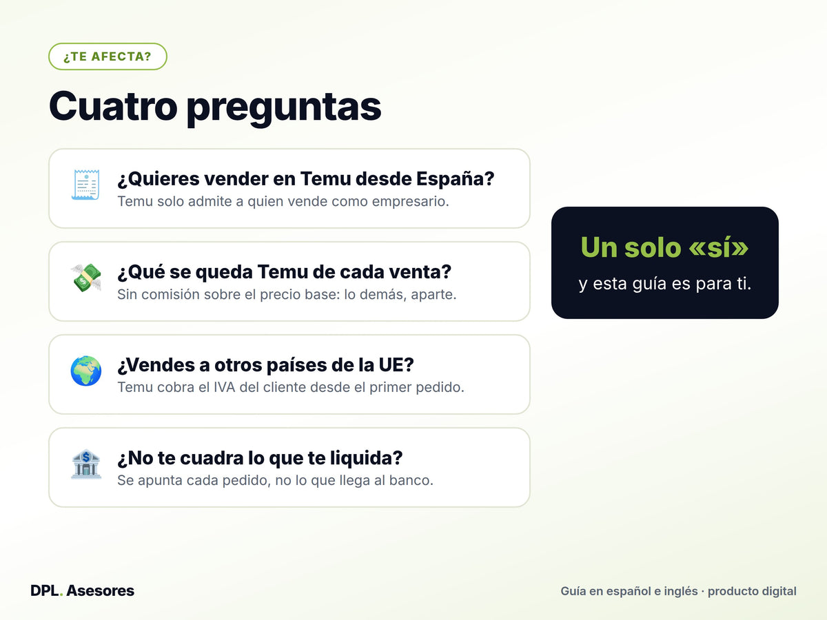 Píldora: Vender en Temu desde España