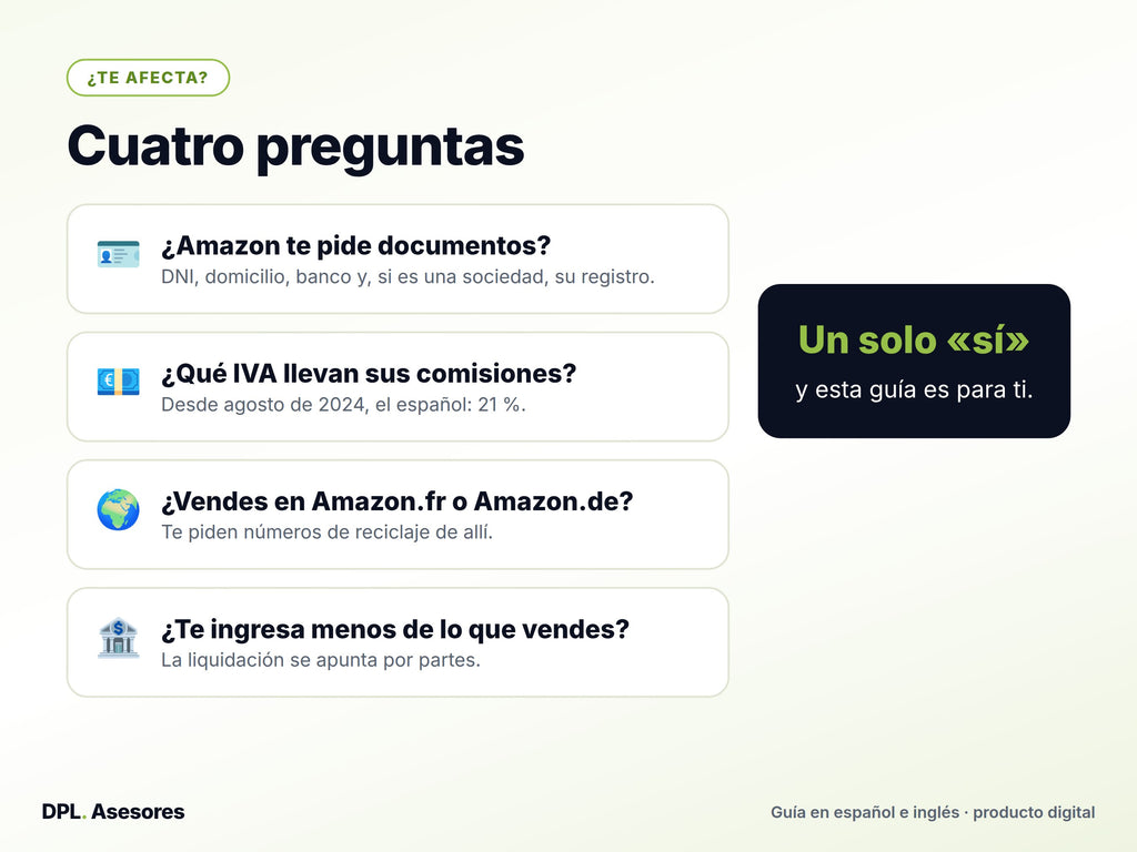 Píldora: Lo que te pide Amazon antes de pagarte