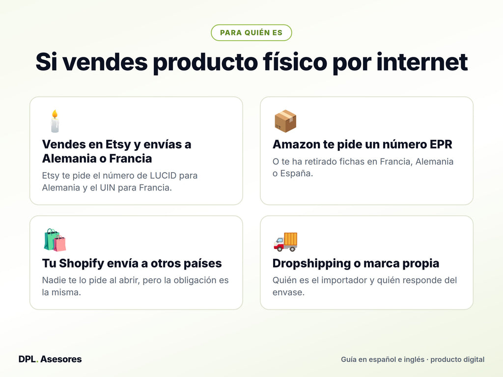 Píldora EPR: el registro que te van a pedir Amazon, Etsy y cada país
